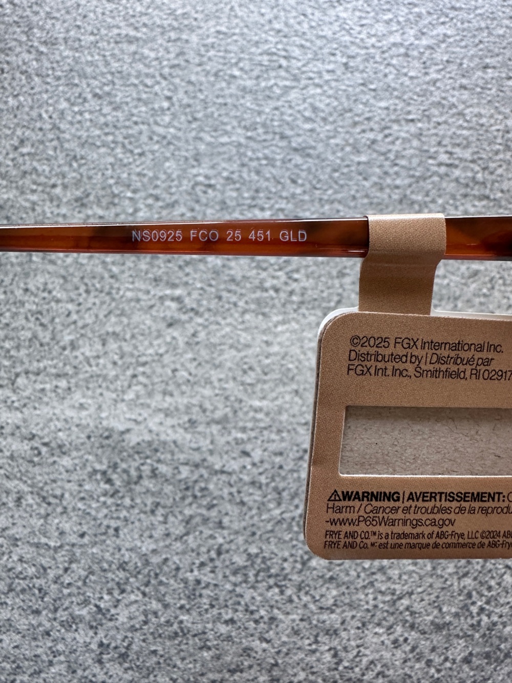 NWT FRYE Savannah Women’s Sunglasses Gold Tortoiseshell Slim Oval Frame No Case - Picture 7 of 10